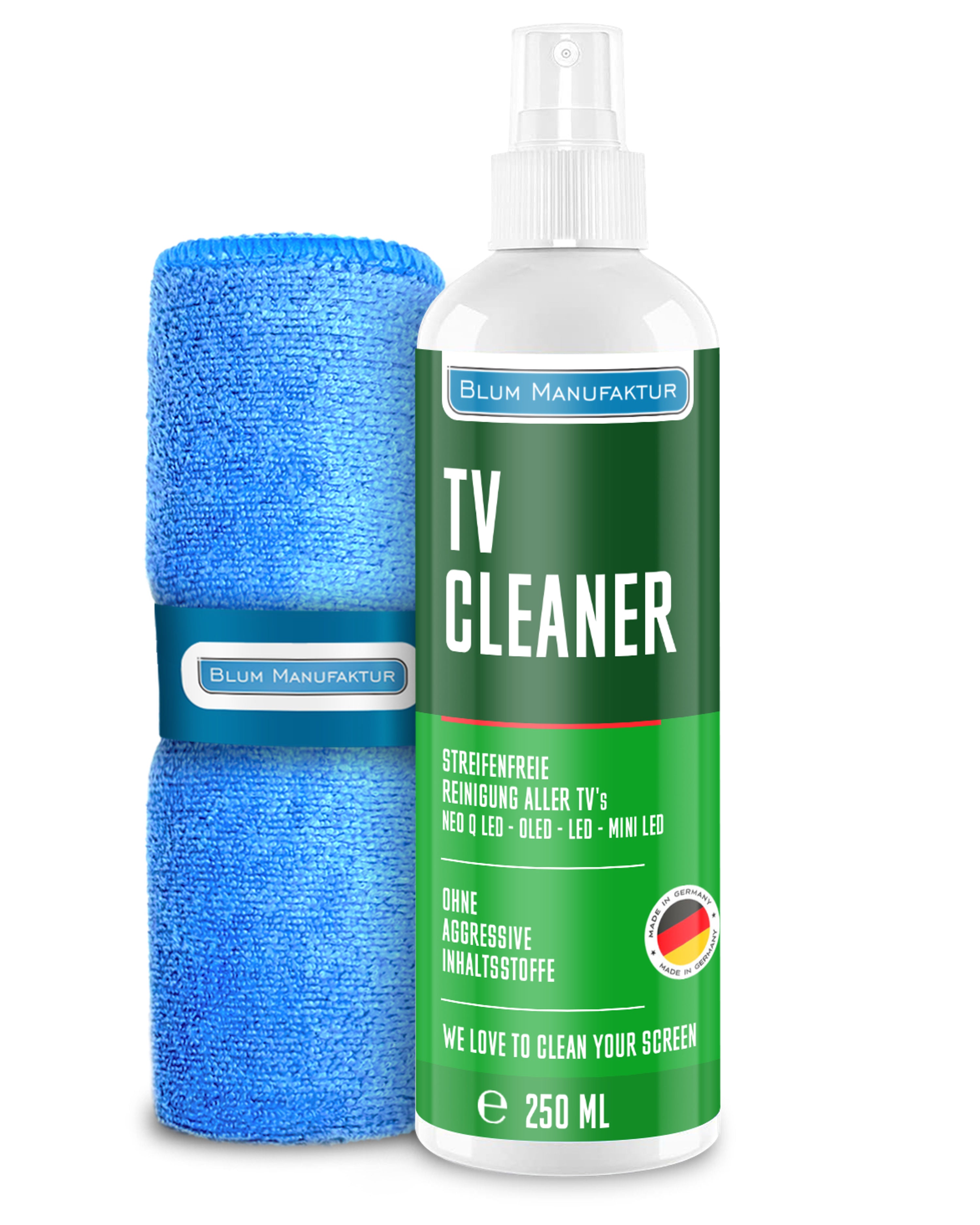 250ml TV Reiniger + Mikrofasertuch 30x30 cm